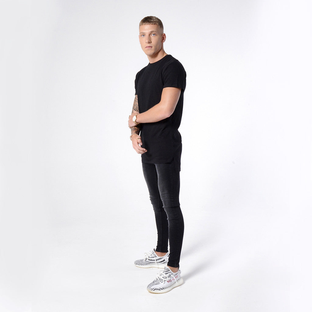 Raw Charcoal Non Ripped - Super Stretch Spray On Skinny - Raw Society