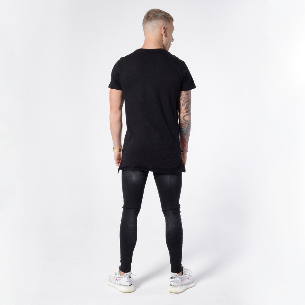 Raw Charcoal Non Ripped - Super Stretch Spray On Skinny - Raw Society