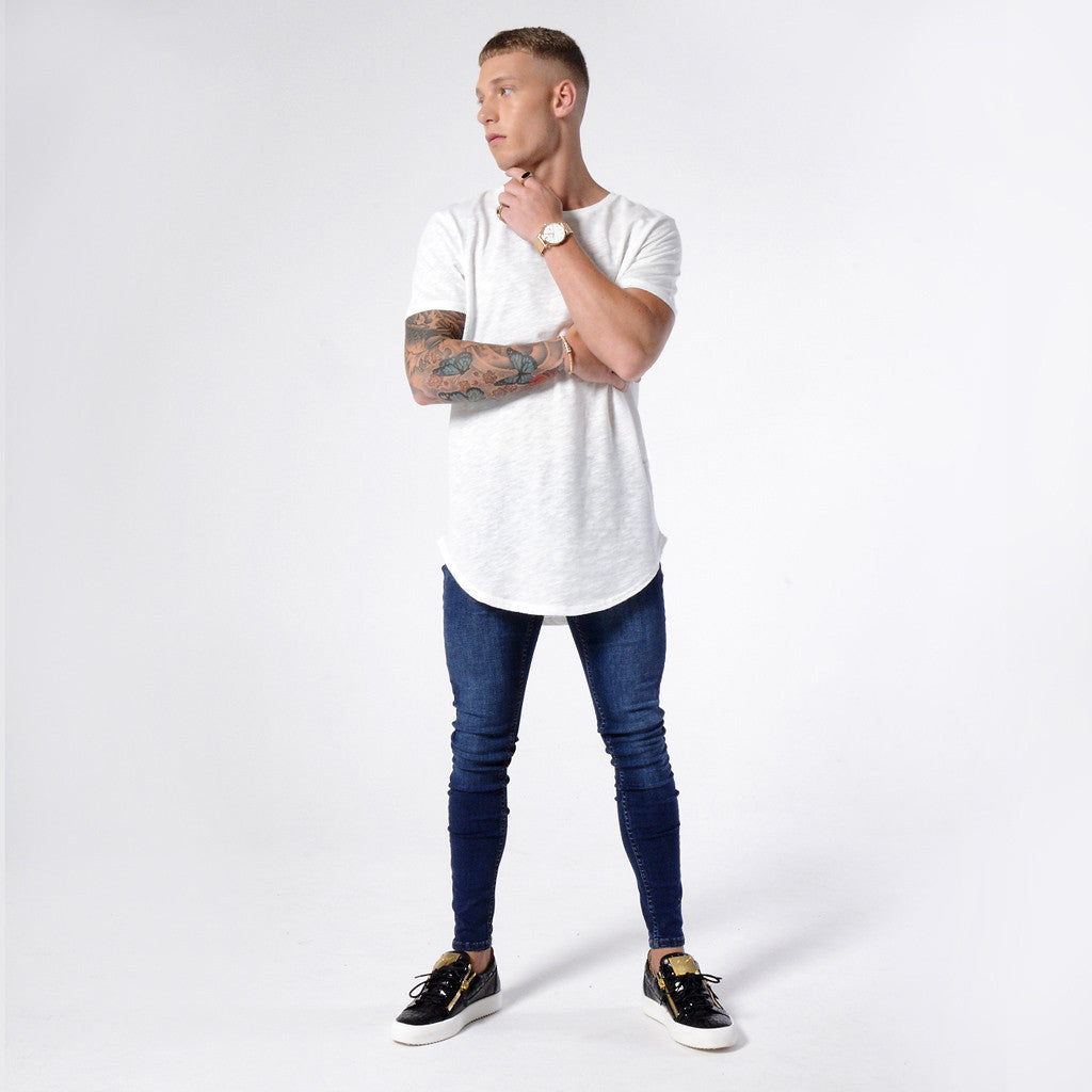 Raw Navy Non Ripped - Super Stretch Spray On Skinny - Raw Society