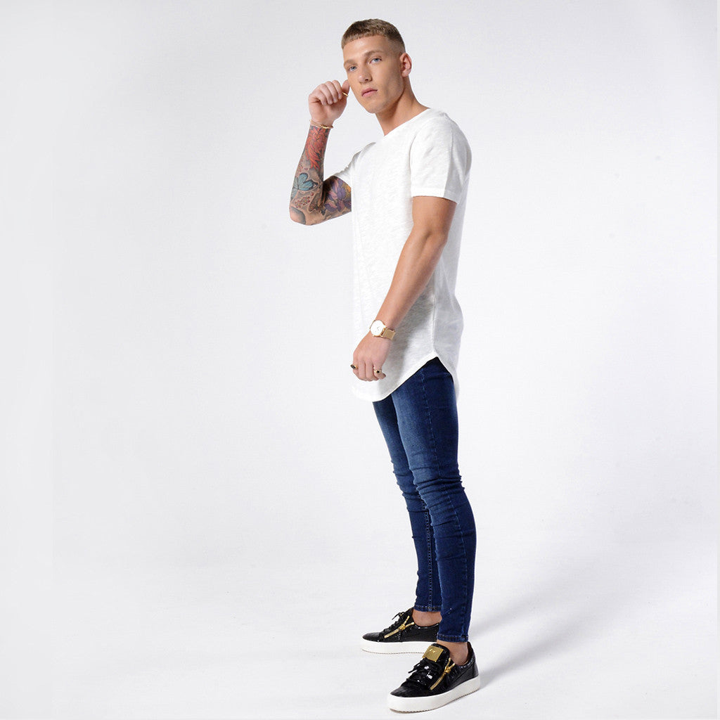 Raw Navy Non Ripped - Super Stretch Spray On Skinny - Raw Society