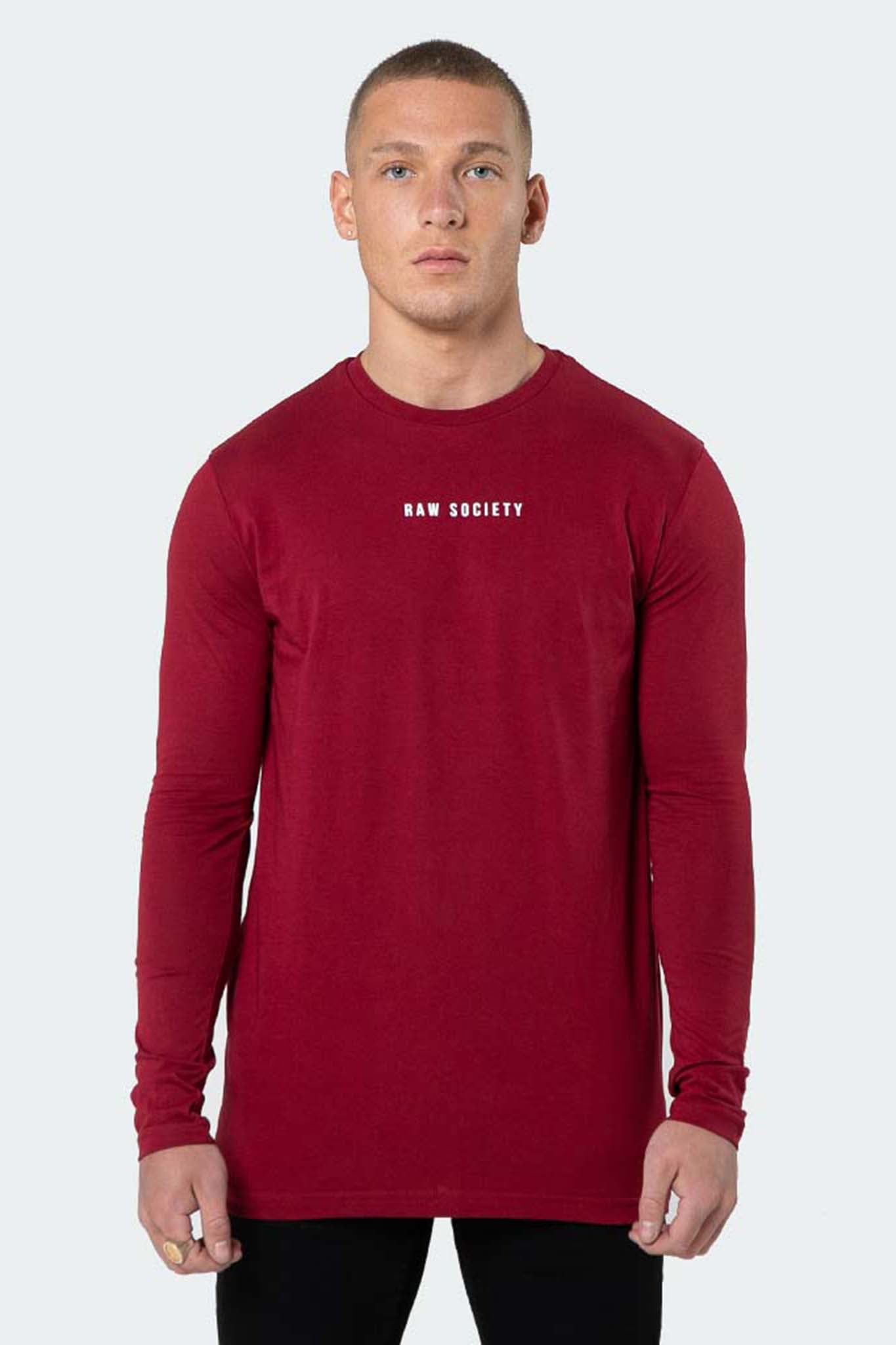 LONG SLEEVE T-SHIRT - BURGUNDY