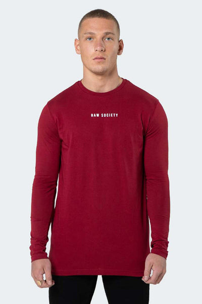 LONG SLEEVE T-SHIRT - BURGUNDY