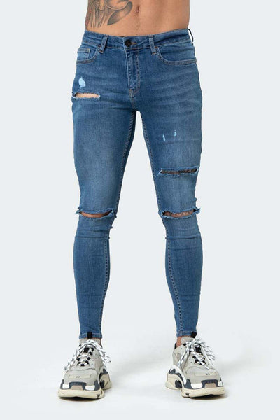 SPRAY ON JEAN DESTROYED - DARK BLUE | Pre Order Dispatch December 18th