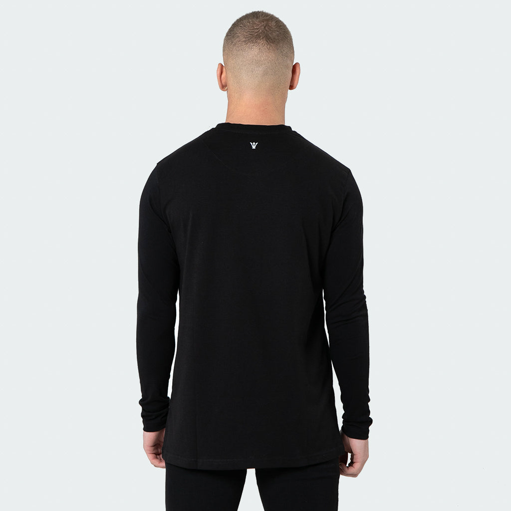 NEW Signature - Black Long Sleeve T shirt - Raw Society
